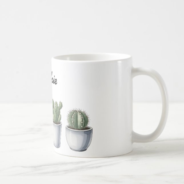 Cactus watercolour mug (Droite)
