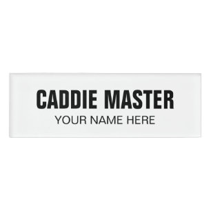 Caddie Maître badge pour l'assistant de golf