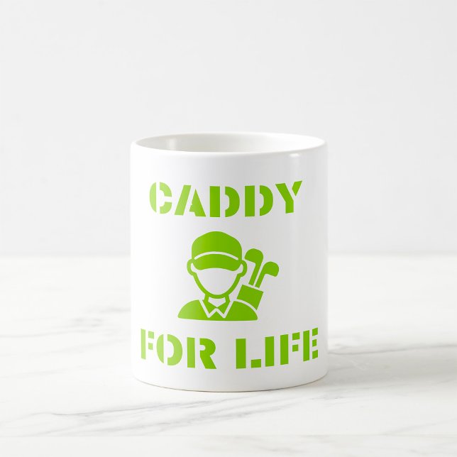 Caddy pour la vie Green Golfer Café Mug (Créateur téléchargé)
