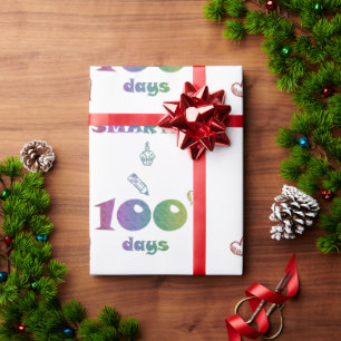 Cadeau 100 Jours Papier d'enveloppement intelligent - Cad