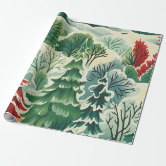 Cadeau 1930 Papier rétro à enveloppement de Noël