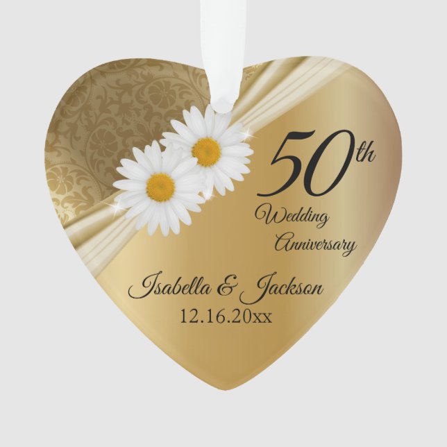 Cadeau 50ème 🌼 Noces de Mariage Anniversaire Fleu (devant)