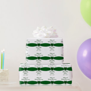 Cadeau 55e anniversaire de Mariage papier d'emballage