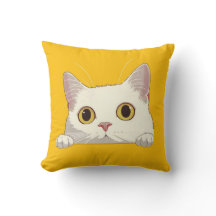 Cadeau adorable Coussin de chat mignonne pour les