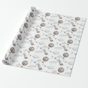 Cadeau Adventure Await Bunny Wrapping Papier