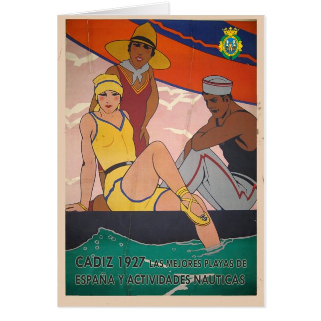 Cadeau Affiche Cadix Vintage Tourisme (Devant)