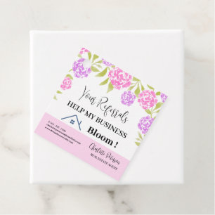 Cadeau Agent Immobilier Étiquettes Cadeaux Fleurs Printan