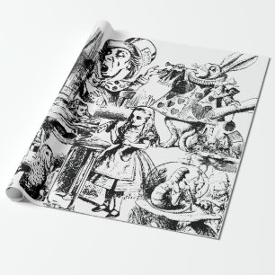 Cadeau Alice au pays des merveilles Papier à enveloppeme