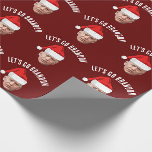 CADEAU ALLONS BRANDON BIDEN CHRISTMAS WRAPPING PAPIER