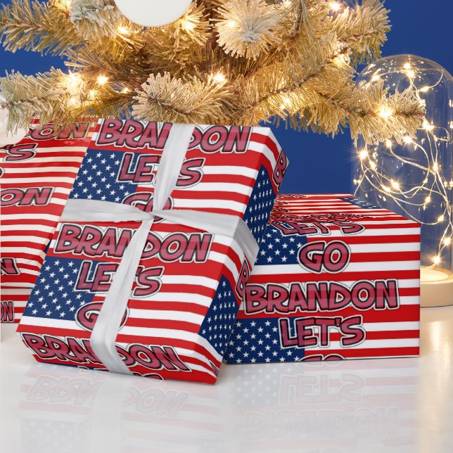 Cadeau ALLONS BRANDON NOËL : Papier à envelopper (Vacances)