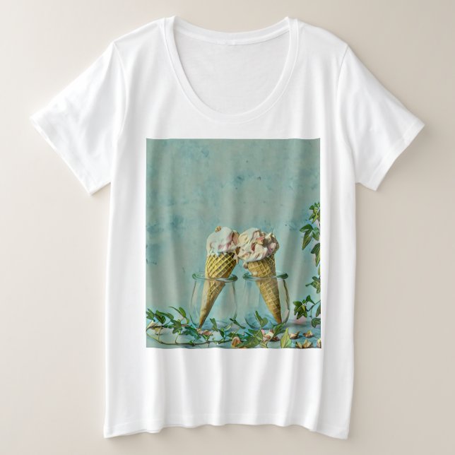 Cadeau amoureux de crème glacée (Design devant)