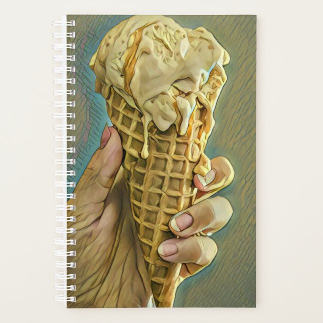 Cadeau amoureux de crème glacée (Devant)