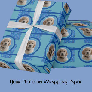 Cadeau Amoureux de les chiens bleus et aqua Papier d'enve