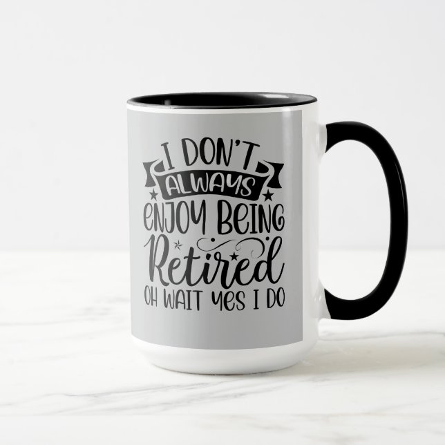 Cadeau amusant ! Mug de retraite (Droite)