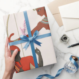 Cadeau Ancien papier motif d'art égyptien