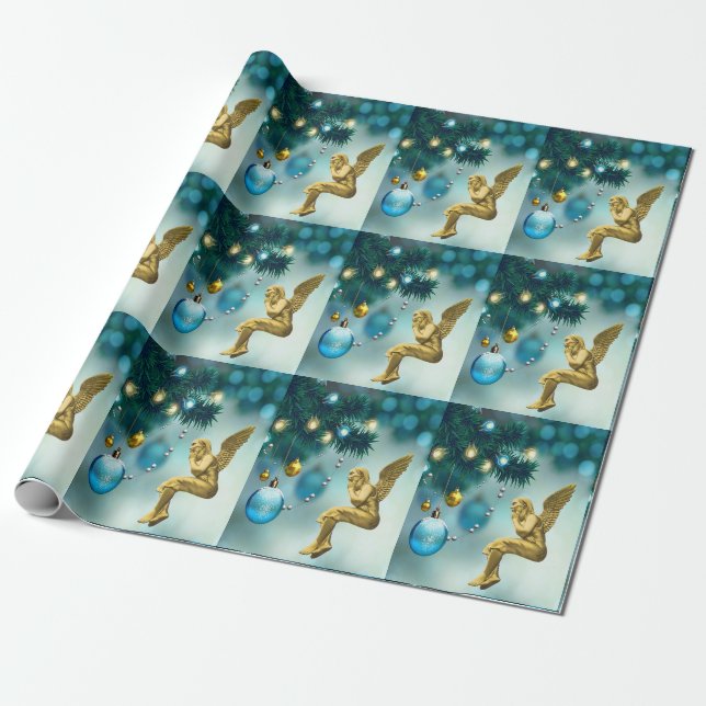 Cadeau Ange Papier à enveloppement Noël (Déroulé)