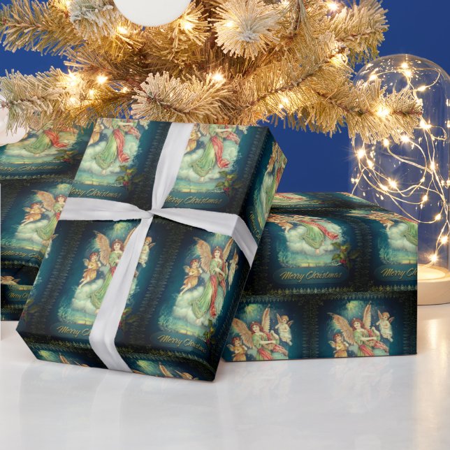 Cadeau Anges en papier vintage (Vacances)