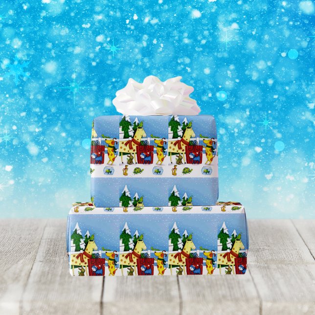 Cadeau Animaux de compagnie Aimer Papier d'enveloppement  (Créateur téléchargé)