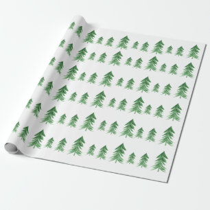 Cadeau Aquarelle Papier d'enveloppement de l'arbre de Noë