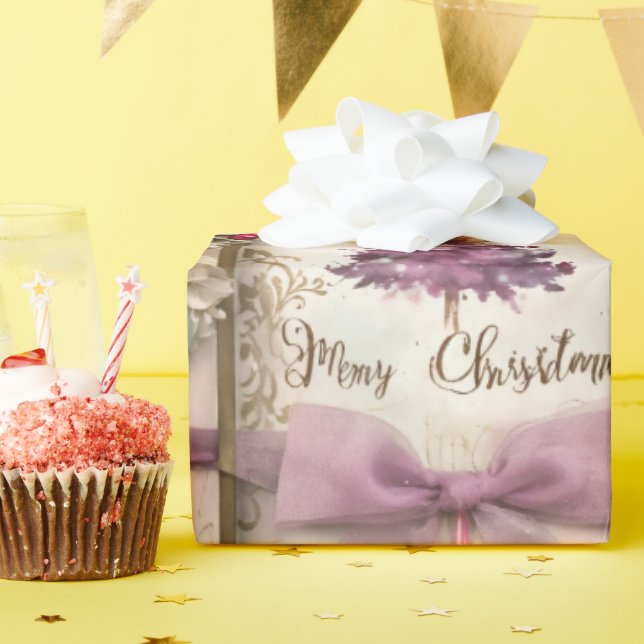 Cadeau Aquarelle rose Casse-noisette Papier à envelopper  (Fête d'anniversaire)