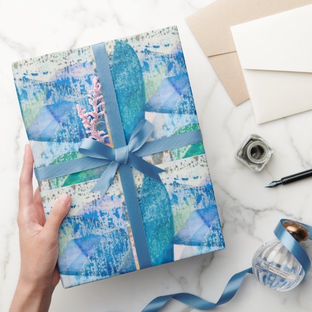Cadeau Aquarelle texturée Papier d'enveloppement peint (Cadeaux)