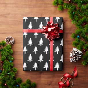 Cadeau Arbres de Noël   Papier d'emballage de vacances en