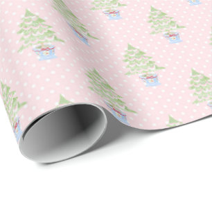 Cadeau Arbres de Noël Papier d'enveloppement de Noël