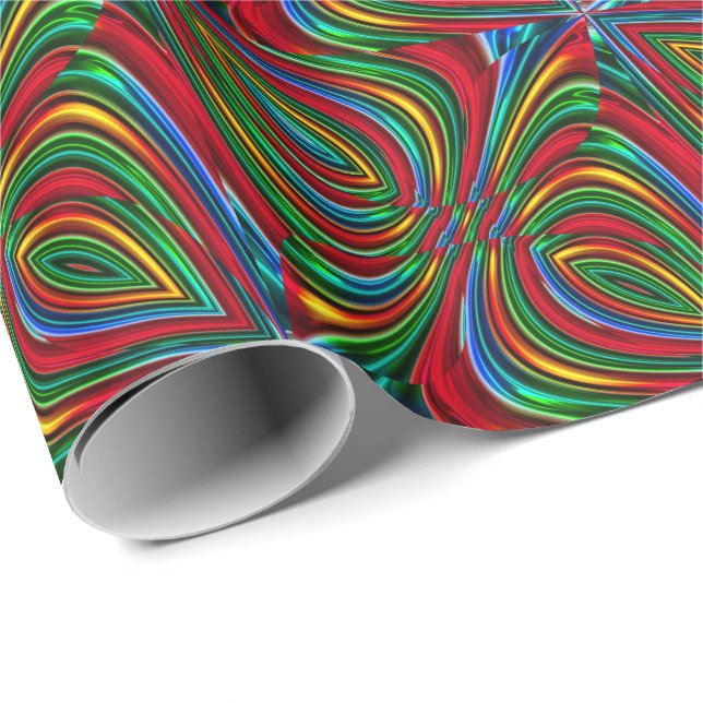 Cadeau Art Abstrait 133 Papier d'enveloppement (Coin rond)