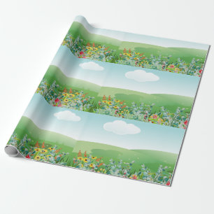 Cadeau Artisanat de fleur sauvage printanière ou papier d