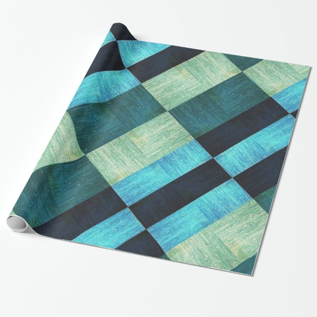 Cadeau Aspect texturé du papier d'emballage en bois (Déroulé)