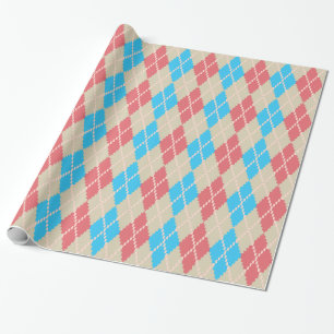 Cadeau Au papier d'enveloppement du Jacquard de plage
