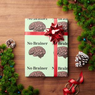 Cadeau Aucun papier d'enveloppement de cerveau