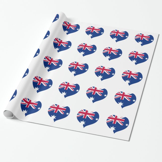 Cadeau Australie Drapeau Papier d'enveloppement pour déco (Déroulé)