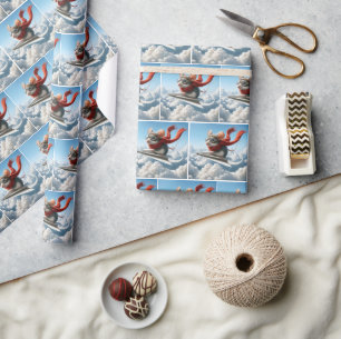 Cadeau Aviateur Souris Piloter un avion en papier