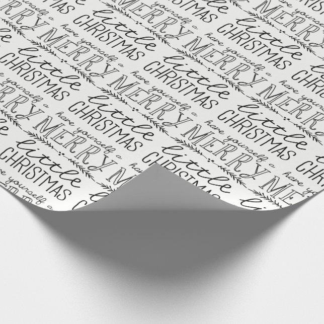 Cadeau Ayez vous-même un papier d'emballage de Joyeux (Coin)