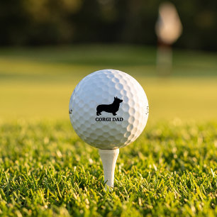 Cadeau Balle de Golf Corgi Papa Titleist Pro V1