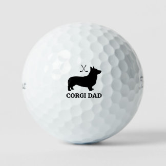 Cadeau Balle de Golf Corgi Papa Titleist Pro V1