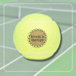 Cadeau Balle de Tennis La Thérapie par le Tennis
