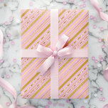 Cadeau Bandes de papier d'aluminium faux rose et or éléga<br><div class="desc">Ce papier d'emballage luxueux présente des bandes de papier d'aluminium rose et or élégantes, parfaites pour ajouter une touche de sophistication à n'importe quel cadeau. Qu'il s'agisse d'un anniversaire, d'une anniversaire de mariage ou d'une célébration spéciale, la combinaison de bandes roses et dorées scintillantes crée un look stylé et moderne...</div>