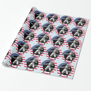 Cadeau Baseball : Papier d'enveloppement Vintage