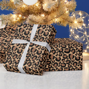 Cadeau Beau papier d'enveloppement de Noël Empreinte de l