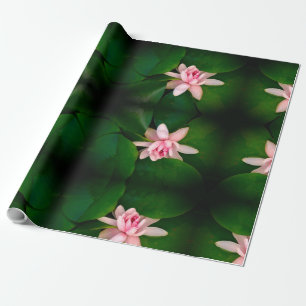Cadeau Beau papier d'enveloppement photo Lotus Flower
