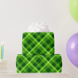 Cadeau Beau papier d'enveloppement vert arbre