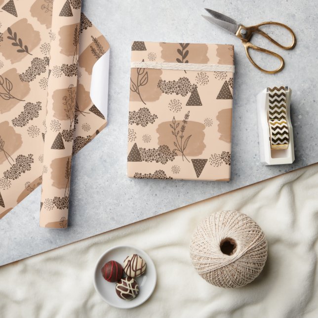 Cadeau Beau papier enveloppant nature (Artisanat)