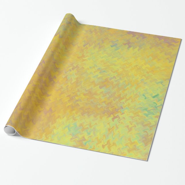 Cadeau Belle apparence de papier marbré doré d'art (Déroulé)