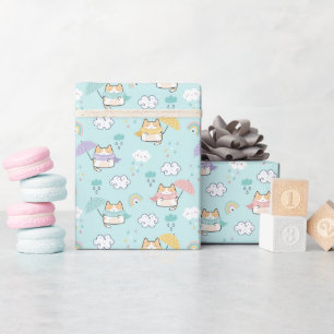 Cadeau Belle Rainy Day Motif Enveloppement papier rouleau
