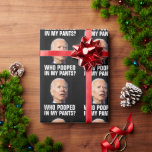 CADEAU BIDEN CHRISTMAS CONFUSÉ PAPIER D'ÉTIQUETAGE POOPÉ<br><div class="desc">BIDEN FUNNY QUI A PASSÉ DANS MON PAPIER DE BOULOT DE PANIER</div>