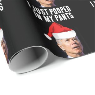 Cadeau BIDEN POOPÉRÉ DANS LES PANIERS Papier à enveloppem