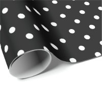 Black | Papier blanc à enveloppement à points Polk