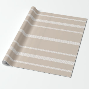 Cadeau Blanc rayé de papier d'emballage d'enveloppe de